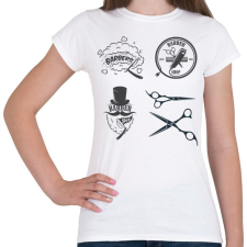 PRINTFASHION barber - Női póló - Fehér női póló