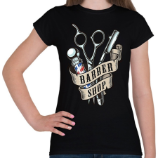 PRINTFASHION Barber - Női póló - Fekete női póló