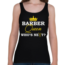 PRINTFASHION Barber Queen - Női atléta - Fekete női trikó