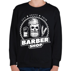 PRINTFASHION Barbershop 2 - Gyerek pulóver - Fekete