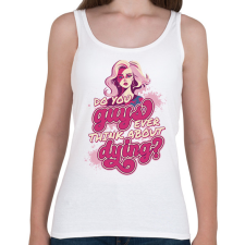 PRINTFASHION Barbie mém - Női atléta - Fehér női trikó