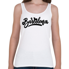 PRINTFASHION Barcelona 1 - Női atléta - Fehér női trikó