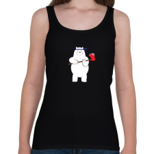 PRINTFASHION barebears_icebear - Női atléta - Fekete női trikó