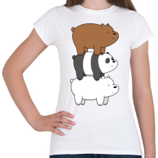 PRINTFASHION barebears - Női póló - Fehér