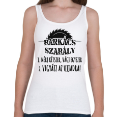 PRINTFASHION Barkács szabály póló - Női atléta - Fehér