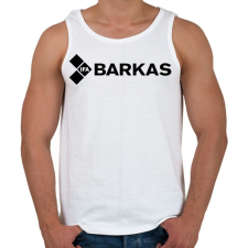 PRINTFASHION Barkas logo - Férfi atléta - Fehér atléta, trikó