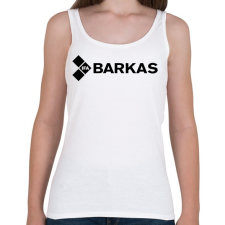 PRINTFASHION Barkas logo - Női atléta - Fehér női trikó