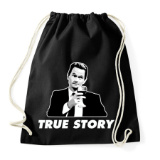 PRINTFASHION Barney S. - True Story - Sportzsák, Tornazsák - Fekete tornazsák