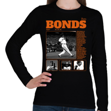 PRINTFASHION Barry Bonds - baseball - Női hosszú ujjú póló - Fekete női póló