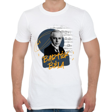 PRINTFASHION Bartók Béla - Férfi póló - Fehér
