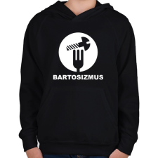 PRINTFASHION Bartosizmus - fehér - Gyerek kapucnis pulóver - Fekete gyerek pulóver, kardigán