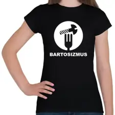 PRINTFASHION Bartosizmus - fehér - Női póló - Fekete női póló