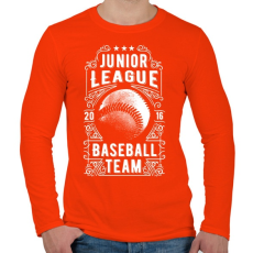 PRINTFASHION Baseball csapat - Férfi hosszú ujjú póló - Narancs