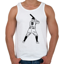 PRINTFASHION Baseball - Férfi atléta - Fehér atléta, trikó