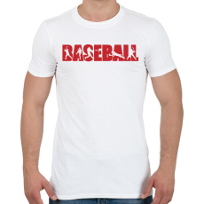 PRINTFASHION Baseball - Férfi póló - Fehér