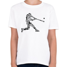 PRINTFASHION Baseball játékos - Gyerek póló - Fehér gyerek póló