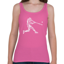 PRINTFASHION Baseball játékos - Női atléta - Rózsaszín női trikó
