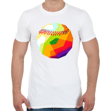 PRINTFASHION Baseball-labda - Férfi póló - Fehér férfi póló