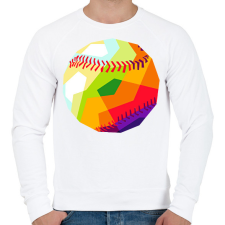 PRINTFASHION Baseball-labda - Férfi pulóver - Fehér férfi pulóver, kardigán