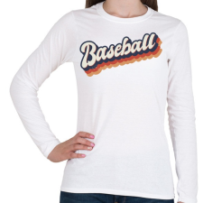 PRINTFASHION Baseball - Női hosszú ujjú póló - Fehér női póló