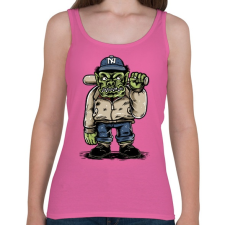 PRINTFASHION Baseball szörny - Női atléta - Rózsaszín női trikó