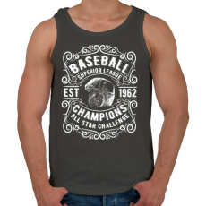 PRINTFASHION Baseball Szuper bajnokság - Férfi atléta - Sötétszürke