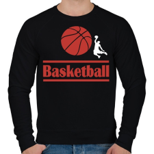PRINTFASHION Basketball  - Férfi pulóver - Fekete férfi pulóver, kardigán