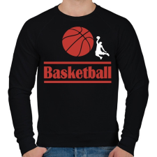 PRINTFASHION Basketball - Férfi pulóver - Fekete férfi pulóver, kardigán