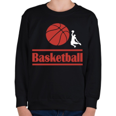 PRINTFASHION Basketball  - Gyerek pulóver - Fekete