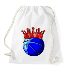 PRINTFASHION Basketball King - Sportzsák, Tornazsák - Fehér tornazsák