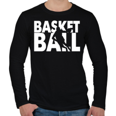 PRINTFASHION Basketball - Kosárlabda - Férfi hosszú ujjú póló - Fekete