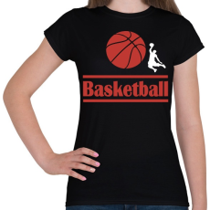 PRINTFASHION Basketball  - Női póló - Fekete