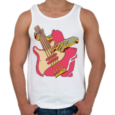 PRINTFASHION Basszusgitár - Férfi atléta - Fehér