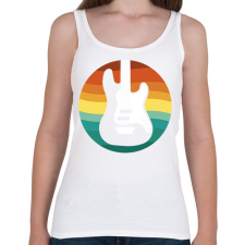 PRINTFASHION Basszusgitár - Női atléta - Fehér női trikó