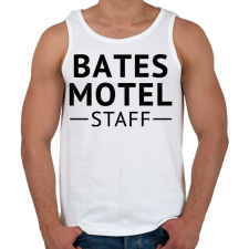 PRINTFASHION Bates Motel Staff - Férfi atléta - Fehér atléta, trikó
