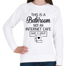 PRINTFASHION Bathroom - Internet Cafe - Női pulóver - Fehér