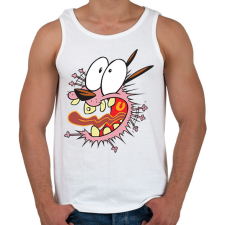 PRINTFASHION Bátor a gyáva kutya - Férfi atléta - Fehér atléta, trikó