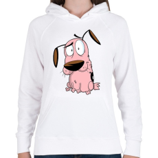 PRINTFASHION Bátor a gyáva kutya - Női kapucnis pulóver - Fehér