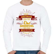 PRINTFASHION Bátor asztalos - Férfi pulóver - Fehér