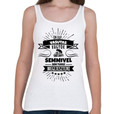 PRINTFASHION Bátor vasutas - Női atléta - Fehér női trikó