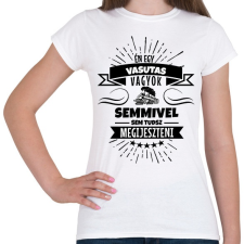 PRINTFASHION Bátor vasutas - Női póló - Fehér női póló