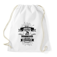 PRINTFASHION Bátor vasutas - Sportzsák, Tornazsák - Fehér tornazsák