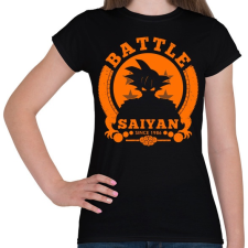PRINTFASHION battle saiyan - Női póló - Fekete női póló