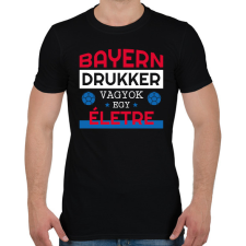 PRINTFASHION Bayern drukker - Férfi póló - Fekete férfi póló