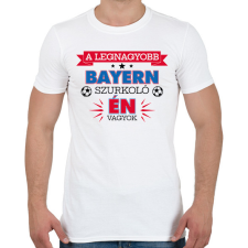 PRINTFASHION Bayern szurkoló - Férfi póló - Fehér férfi póló