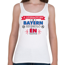 PRINTFASHION Bayern szurkoló - Női atléta - Fehér női trikó