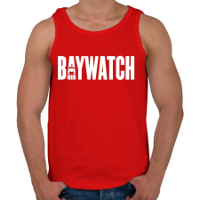 PRINTFASHION BAYWATCH - Férfi atléta - Piros atléta, trikó