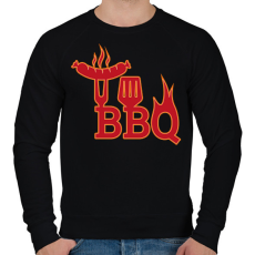PRINTFASHION BBQ - Férfi pulóver - Fekete