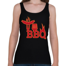 PRINTFASHION BBQ - Női atléta - Fekete