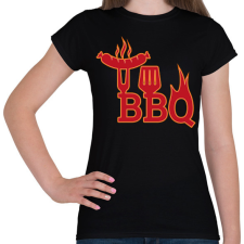 PRINTFASHION BBQ - Női póló - Fekete női póló